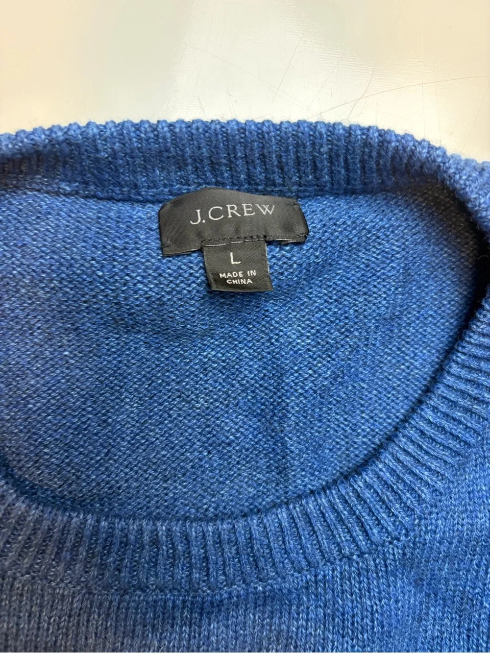 J.Crew Cotton-wool colorblock crewneck sweater AD404